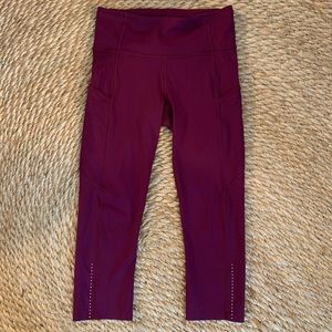 Lululemon Fast & Free HR Cropped Leggings